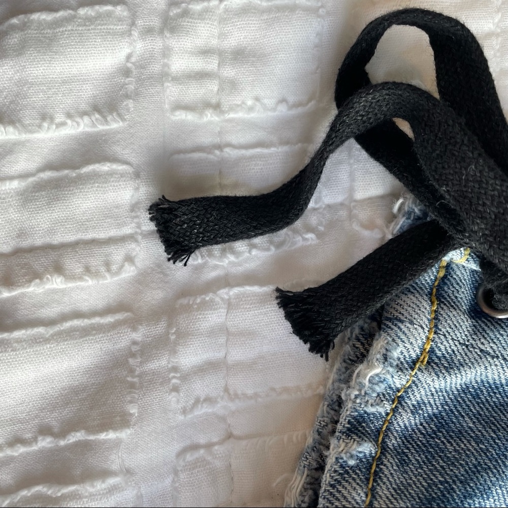 GRLFRND Karolina High Rise Lace Up Jeans 27 - Picture 8 of 10